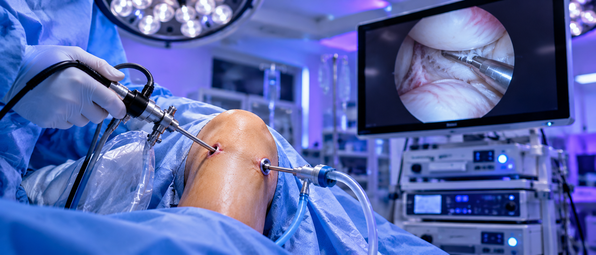 Knee arthroscopy procedure