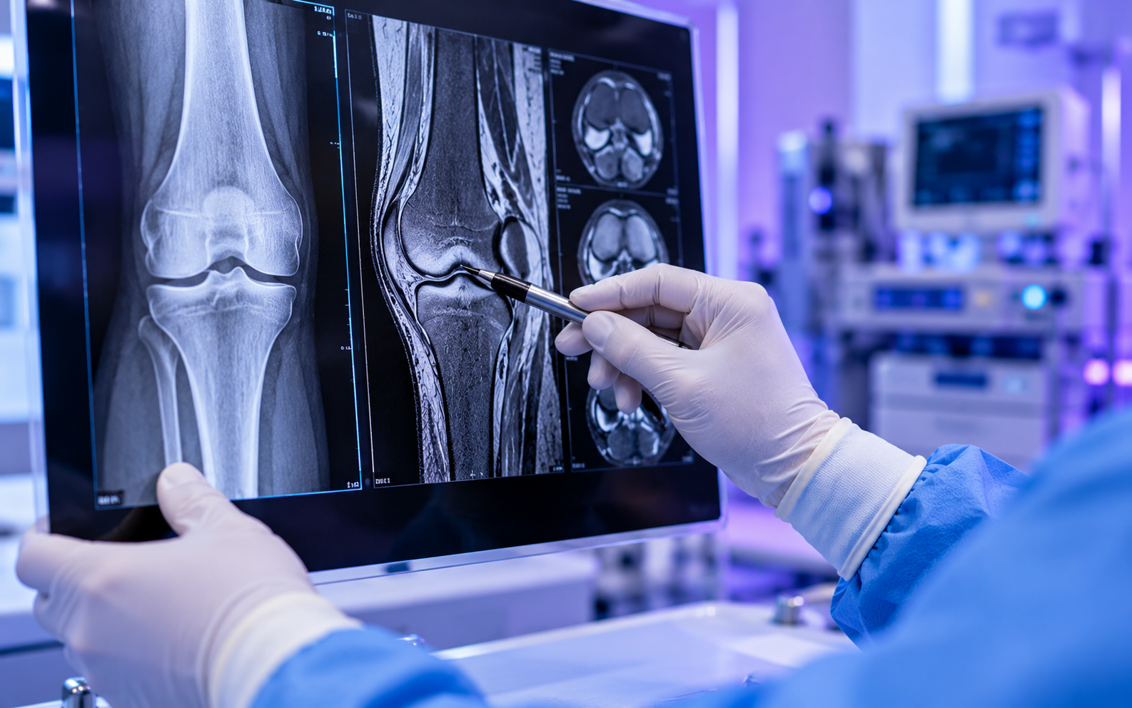 Diagnostic and therapeutic arthroscopy