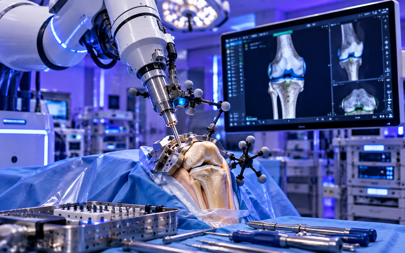 Robotic-assisted knee replacement