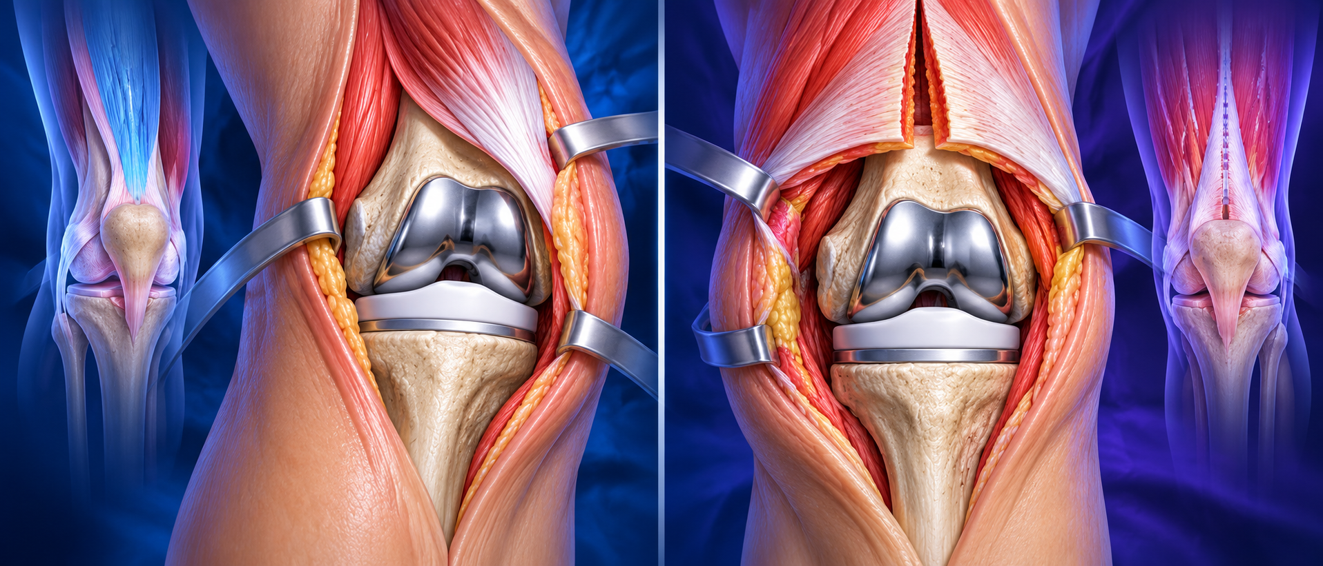 Comparison of knee replacement approaches — Subvastus vs traditional