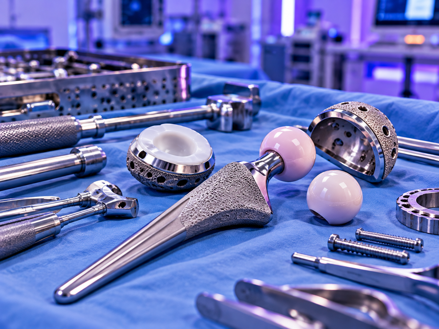 Total hip replacement implants and technology